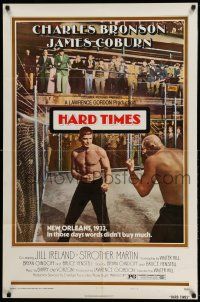 1p420 HARD TIMES style B 1sh '75 Walter Hill directed, Charles Bronson, fighting!