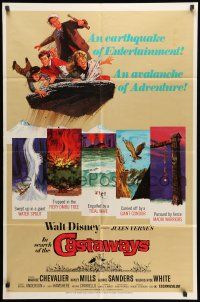 1p496 IN SEARCH OF THE CASTAWAYS 1sh R70 Jules Verne, Hayley Mills in an avalanche of adventure!