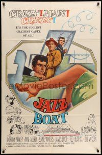 1p519 JAZZ BOAT 1sh '60 Anthony Newley, Anne Aubrey, coolest craziest caper of all!