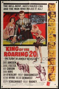 1p537 KING OF THE ROARING 20'S 1sh '61 poker, gambling & sexy Diana Dors in hell-bent jazz era!