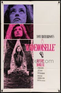1p611 MADEMOISELLE 1sh '66 sexy Jeanne Moreau, directed by Tony Richardson!