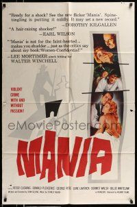 1p618 MANIA 1sh '61 Peter Cushing commits a violent crime with and without passion!
