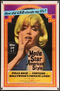 1p650 MOVIE STAR AMERICAN STYLE OR; LSD I HATE YOU . 1sh '66 life with LSD, sexy Monroe look-alike!