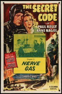 1p811 SECRET CODE chapter 3 1sh R53 Paul Kelly, Nagel, greatest WWII spy serial of all time!