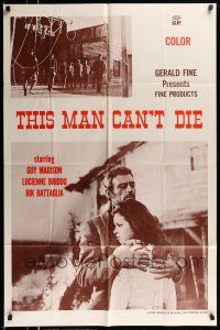 1p910 THIS MAN CAN'T DIE 1sh '67 Guy Madison, spaghetti western images!