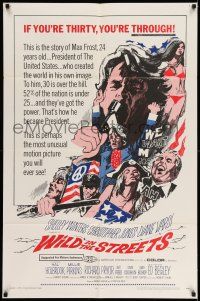 1p974 WILD IN THE STREETS 1sh '68 Christopher Jones & teens take over the U.S.!