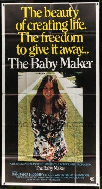 1r723 BABY MAKER int'l 3sh '70 directed by James Bridges, surrogate mom Barbara Hershey!