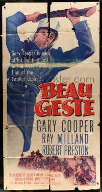 1r730 BEAU GESTE 3sh R50 William Wellman, full image of French Foreign Legion soldier Gary Cooper!