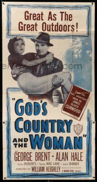 1r789 GOD'S COUNTRY & THE WOMAN 3sh R48 George Brent, Beverly Roberts, James Oliver Curwood