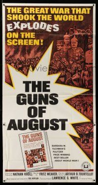 1r794 GUNS OF AUGUST 3sh '64 World War I documentary, narrated by Fritz Weaver!