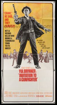 1r812 INVITATION TO A GUNFIGHTER 3sh '64 vicious killer Yul Brynner brings a town to its knees!