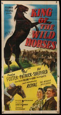 1r823 KING OF THE WILD HORSES 3sh '47 Preston Foster, Gail Patrick, Royal, the wonder horse!