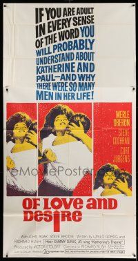 1r858 OF LOVE & DESIRE 3sh '63 Richard Rush, Merle Oberon had so many men in her life!