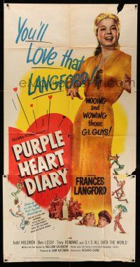 1r888 PURPLE HEART DIARY 3sh '51 full-length Frances Langford, wooing & wowing those G.I. guys
