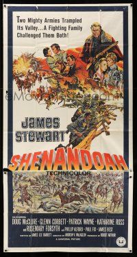 1r912 SHENANDOAH 3sh '65 James Stewart, Civil War, two mighty armies trampled its valley!