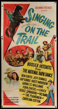 1r916 SINGING ON THE TRAIL 3sh '46 Hoosier Hotshots from The National Barn Dance, Ken Curtis!