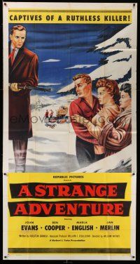 1r936 STRANGE ADVENTURE 3sh '56 they're captives of a ruthless killer in the High Sierras!