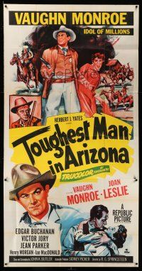 1r964 TOUGHEST MAN IN ARIZONA 3sh '52 art of Vaughn Monroe, Idol of Millions & Joan Leslie!
