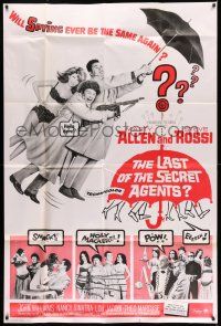 1r019 LAST OF THE SECRET AGENTS 40x60 '66 Marty Allen & Steve Rossi tied up, Marty says Hello dere!