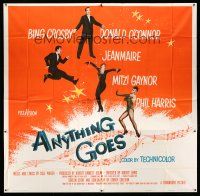 1r103 ANYTHING GOES 6sh '56 Bing Crosby, Donald O'Connor, Jeanmaire, music by Cole Porter!