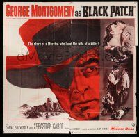 1r109 BLACK PATCH 6sh '57 they took George Montgomery's eye, his woman, and his name!