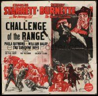 1r116 CHARLES STARRETT 6sh '52 The Durango Kid & Smiley Burnette in Challenge of the Range!