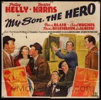 1r157 MY SON, THE HERO 6sh '43 Edgar Ulmer screwball rip-off of Lady For a Day, stone litho!