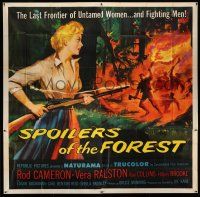 1r190 SPOILERS OF THE FOREST 6sh '57 Vera Ralston in the last frontier of untamed women!