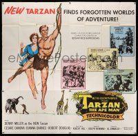 1r197 TARZAN THE APE MAN 6sh '59 Edgar Rice Burroughs, Denny Miller & sexy Joanna Barnes!