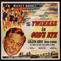 1r205 TWINKLE IN GOD'S EYE 6sh '55 art of Mickey Rooney, sexy Coleen Gray & chorus girls!