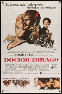 1r280 DOCTOR ZHIVAGO Argentinean R70s Omar Sharif, Julie Christie, David Lean, Terpning art!