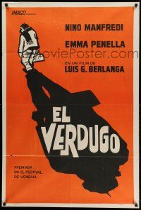 1r287 EXECUTIONER Argentinean '63 Luis Garcia Berlanga's El Verdugo, cool shadow artwork!