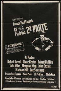 1r301 GODFATHER PART II Argentinean '74 Al Pacino in Francis Ford Coppola classic crime sequel!