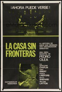 1r313 HOUSE WITHOUT FRONTIERS Argentinean '72 wild image of naked Chaplin & Isbert bound to chairs!