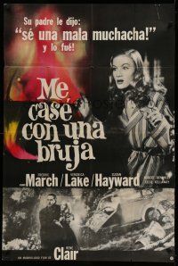 1r315 I MARRIED A WITCH Argentinean R70s different images of sexy Veronica Lake & Fredric March!
