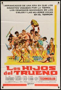 1r362 MY SON, THE HERO Argentinean '63 Arrivano I Titani, great sword & sandal artwork!
