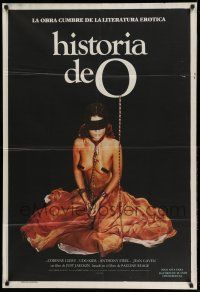 1r393 STORY OF O Argentinean '76 Histoire d'O, wild censored image of half-naked bound girl!