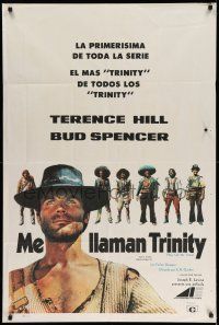 1r405 THEY CALL ME TRINITY Argentinean '71 different image of Terence Hill, spaghetti western!