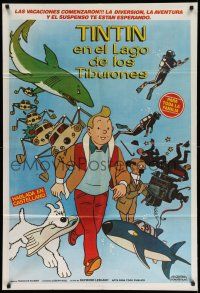 1r406 TINTIN & THE LAKE OF SHARKS Argentinean '73 Belgian cartoon character created by Herge!