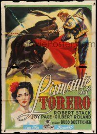 1r467 BULLFIGHTER & THE LADY Italian 1p '51 Budd Boetticher, Simbari art of matador Robert Stack!