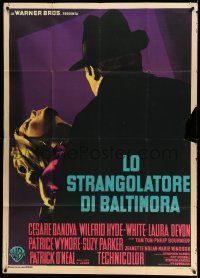 1r475 CHAMBER OF HORRORS Italian 1p '66 different Giuliano Nistri art of the Baltimore Strangler!