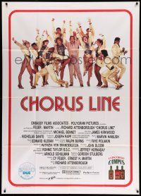 1r478 CHORUS LINE Italian 1p '85 great cast portrait of the New York City Broadway group!