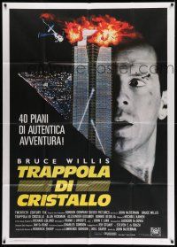 1r496 DIE HARD Italian 1p '88 cop Bruce Willis is up against twelve terrorists, crime classic!