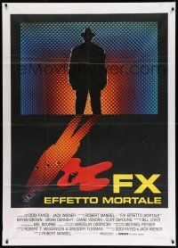 1r508 F/X Italian 1p '86 cool different silhouette image, is it murder or is it special effects!