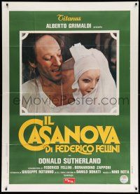 1r512 FELLINI'S CASANOVA Italian 1p '76 Il Casanova di Federico Fellini, Donald Sutherland, Aumont