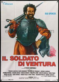 1r553 IL SOLDATO DI VENTURA Italian 1p '76 art of soldier of fortune Bud Spencer wearing armor!