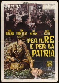 1r568 KING & COUNTRY Italian 1p '64 Dirk Bogarde, directed by Joseph Losey, different Ciriello art