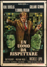 1r596 MAN TO RESPECT Italian 1p '71 different Iaia art of Kirk Douglas, Florinda Bolkan & Gemma!
