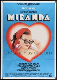 1r602 MIRANDA Italian 1p '85 great Crovato art of sexy Serena Grandi lowering her sunglasses!