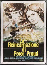 1r639 REINCARNATION OF PETER PROUD Italian 1p '75 different art of Sarrazin & Jennifer O'Neill!